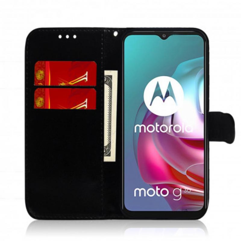 Fliptok / Bőrtok Moto G30 / G10 Műbőr Tükörborítás