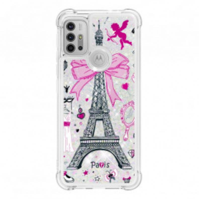 Tok Moto G30 / G10 Az Eiffel-torony Flitterei