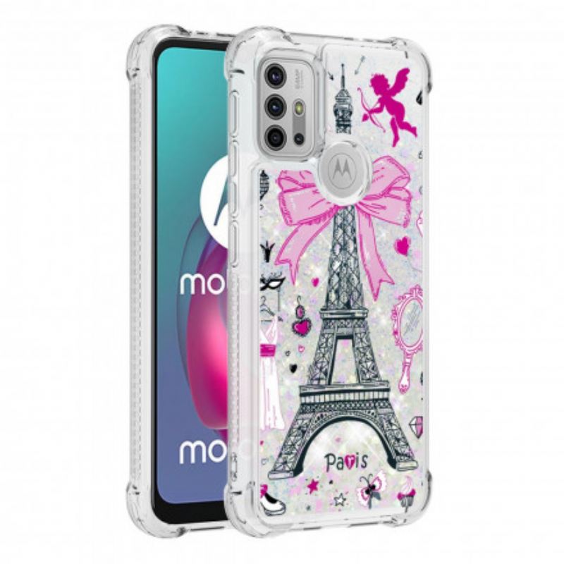 Tok Moto G30 / G10 Az Eiffel-torony Flitterei