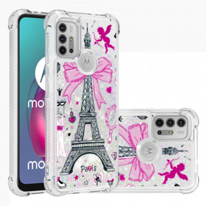 Tok Moto G30 / G10 Az Eiffel-torony Flitterei