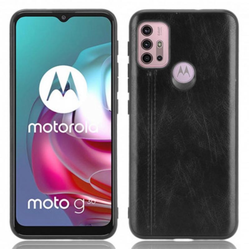 Tok Moto G30 / G10 Couture Bőr Hatás