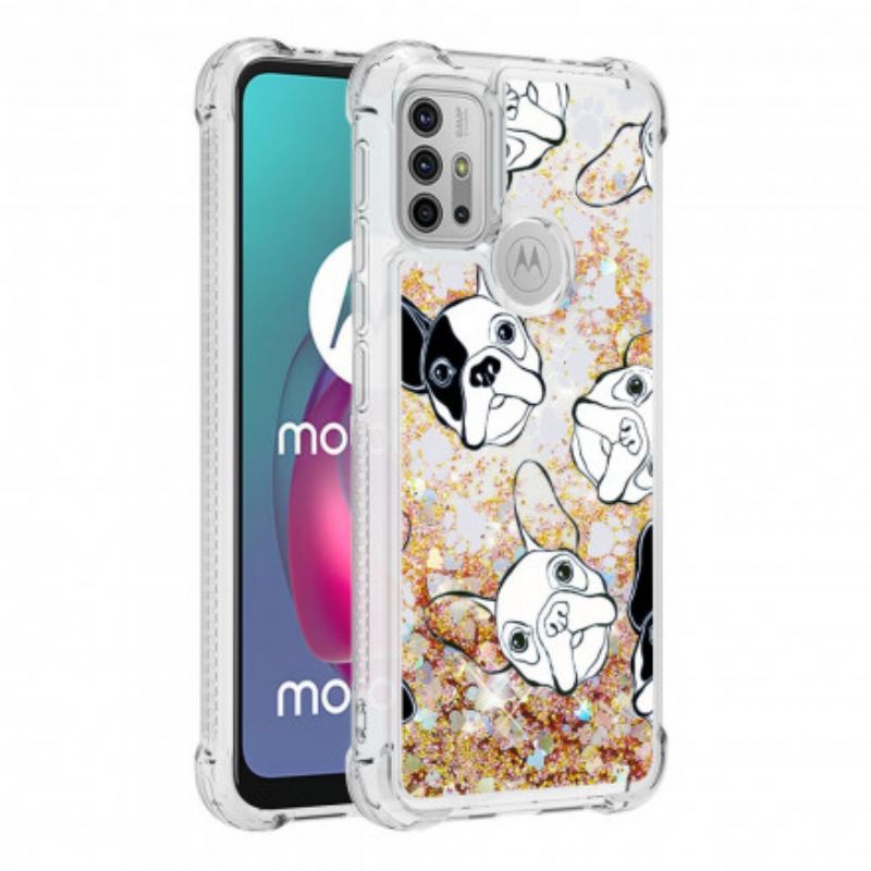 Tok Moto G30 / G10 Kutya Flitter Úr