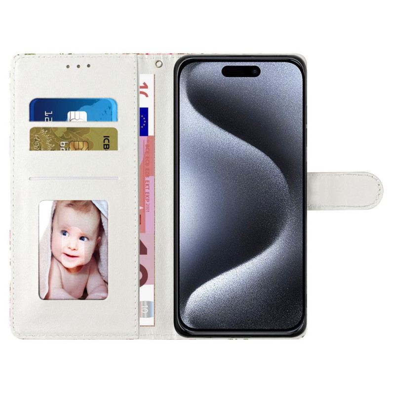 Bőrtok iPhone 16 Cica Szíjjal