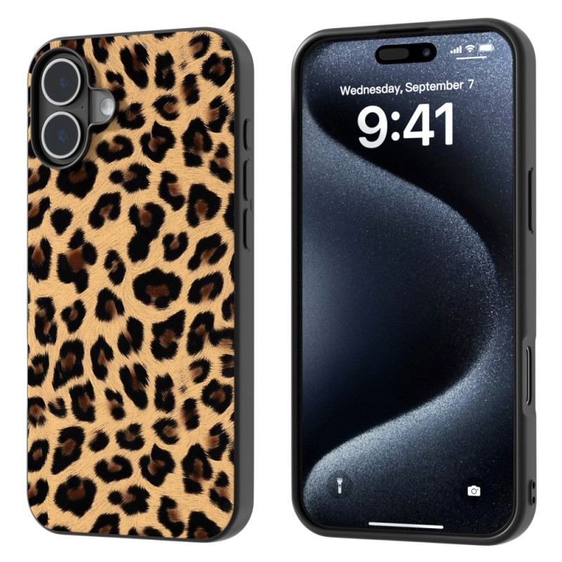 Mobiltelefon Tokok iPhone 16 Leopárd Stílus