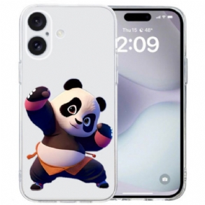 Tok iPhone 16 Átlátszó Panda Edge