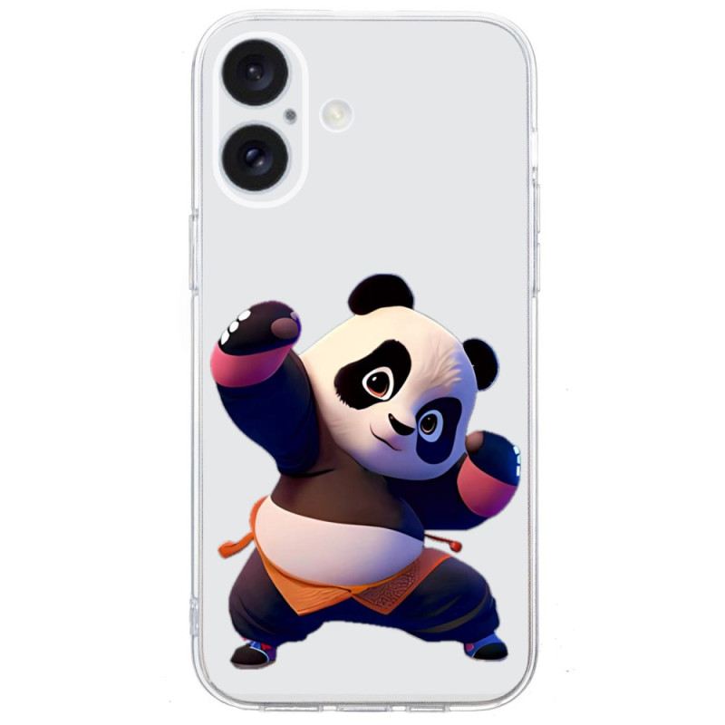 Tok iPhone 16 Átlátszó Panda Edge