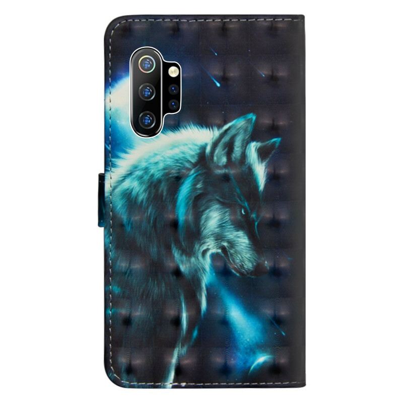 Fliptok / Bőrtok Samsung Galaxy Note 10 Plus Majestic Wolf