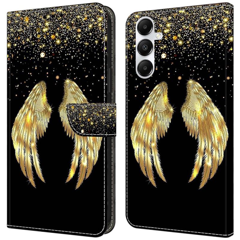 Bőrtok Samsung Galaxy A55 5g Golden Wings