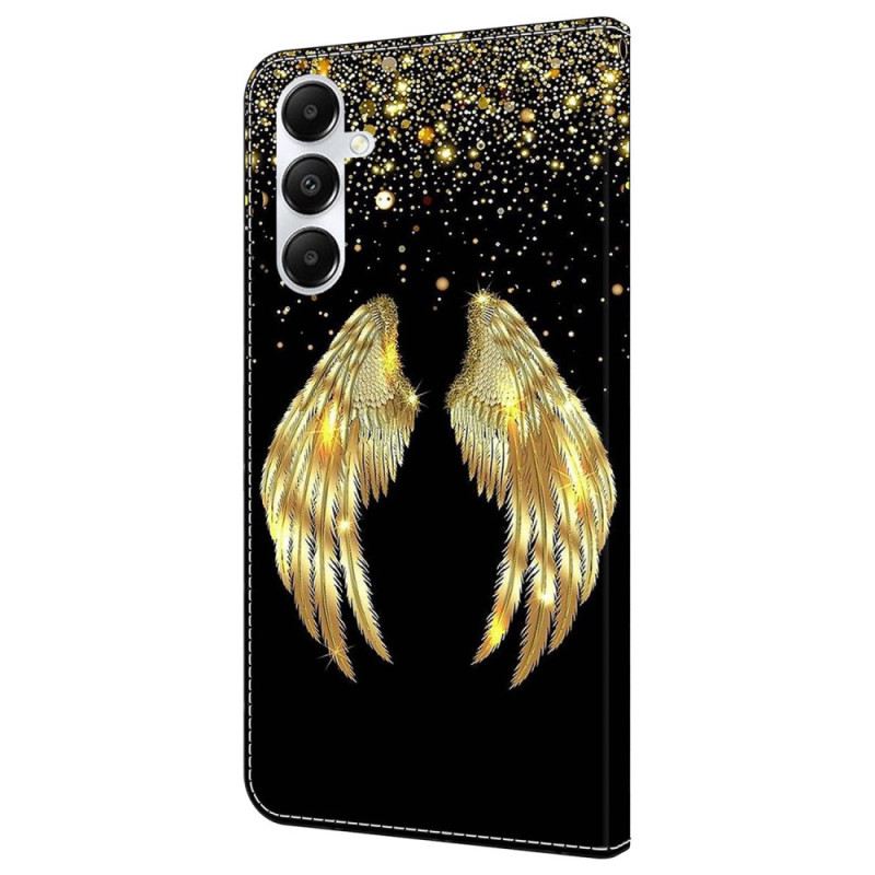 Bőrtok Samsung Galaxy A55 5g Golden Wings