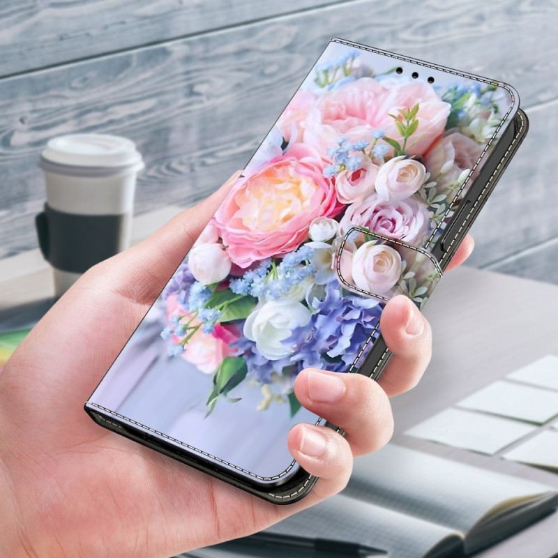 Fliptok Samsung Galaxy A55 5g Színes Virágok