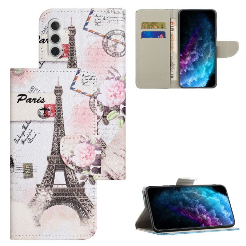 Fliptok Samsung Galaxy A55 5g Vintage Eiffel-torony