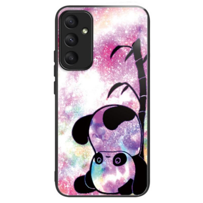 Tok Samsung Galaxy A55 5g Aranyos Panda Edzett Üveg