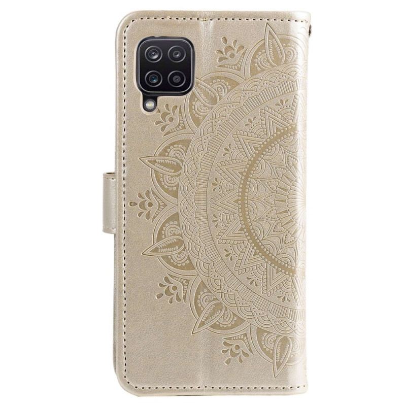 Fliptok / Bőrtok Samsung Galaxy M33 5G szíjjal Pántos Napmandala