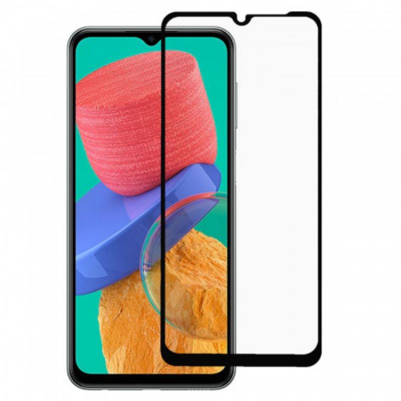 Samsung Galaxy M33 5G Black Edge Edzett Üveg Képernyővédő Fólia