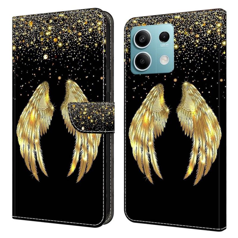 Bőrtok Xiaomi Redmi Note 13 5g Golden Wings