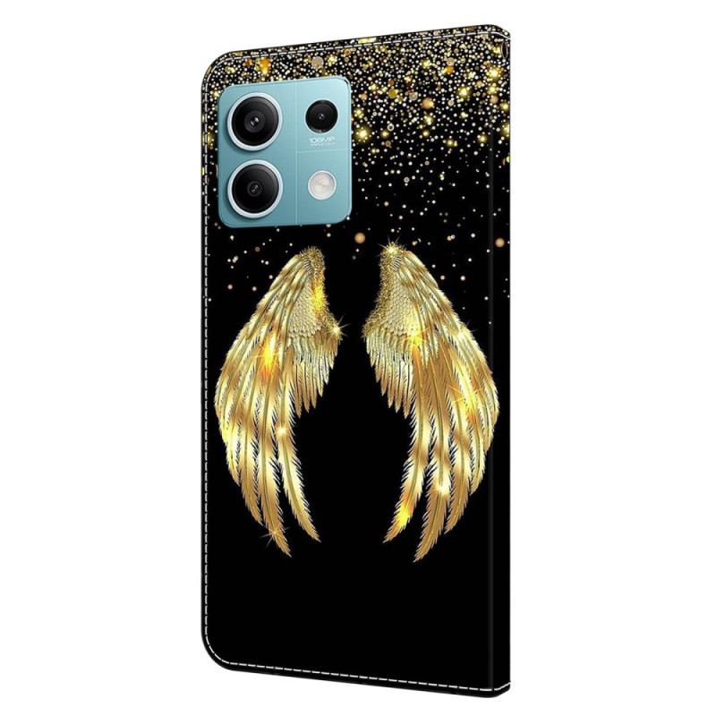 Bőrtok Xiaomi Redmi Note 13 5g Golden Wings