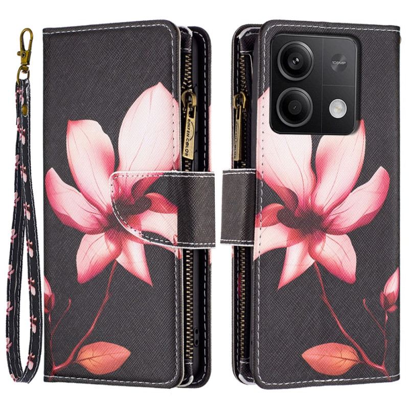 Fliptok Xiaomi Redmi Note 13 5g Lotus Strap Pénztárca