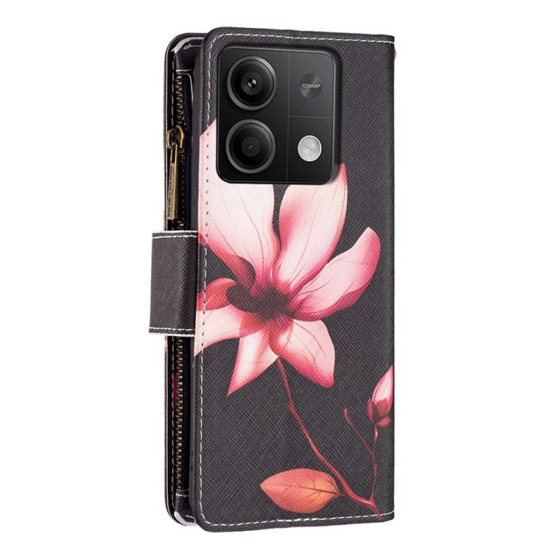 Fliptok Xiaomi Redmi Note 13 5g Lotus Strap Pénztárca