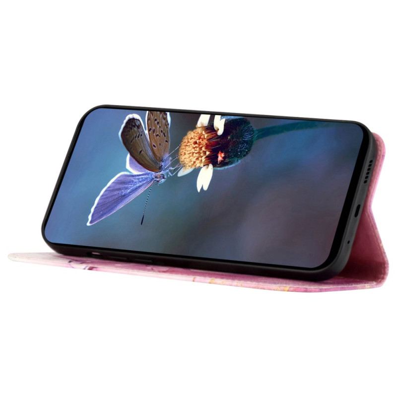 Fliptok Xiaomi Redmi Note 13 5g Márvány Nyakpánttal És Vállpánttal