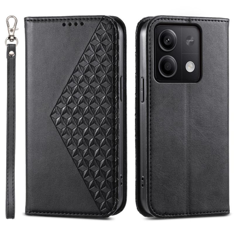 Fliptok Xiaomi Redmi Note 13 5g Strappy Diamond Design