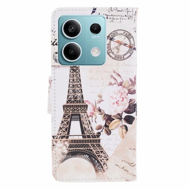 Kinyitható Tokok Xiaomi Redmi Note 13 5g Vintage Eiffel-torony