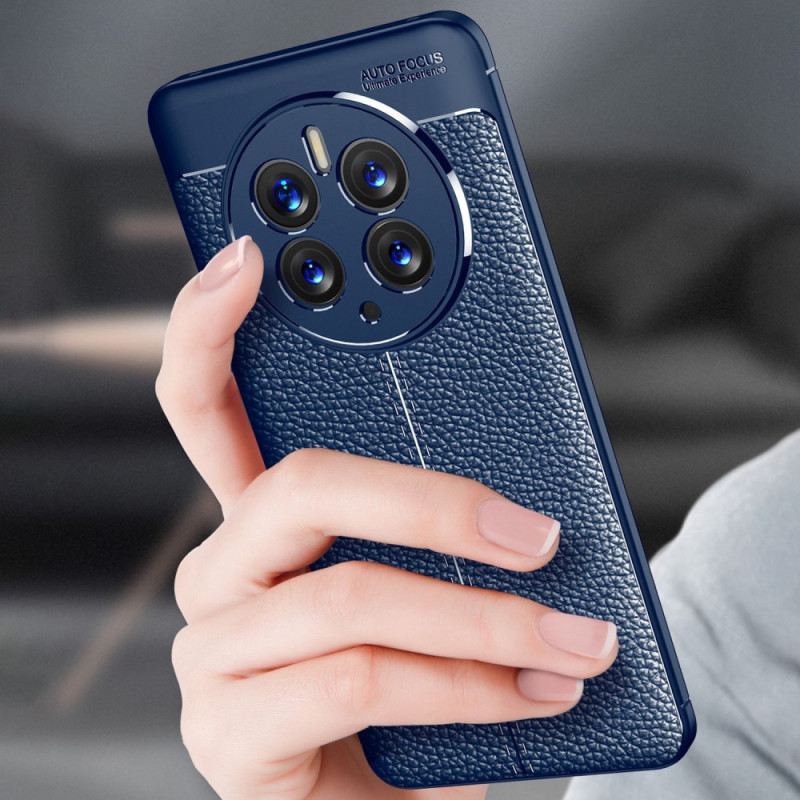 Tok Huawei Mate 50 Pro Dupla Vonalú Litcsi Bőrhatás