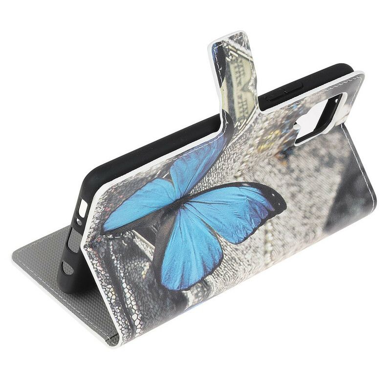 Fliptok / Bőrtok Samsung Galaxy A42 5G Butterfly Prestige Blue