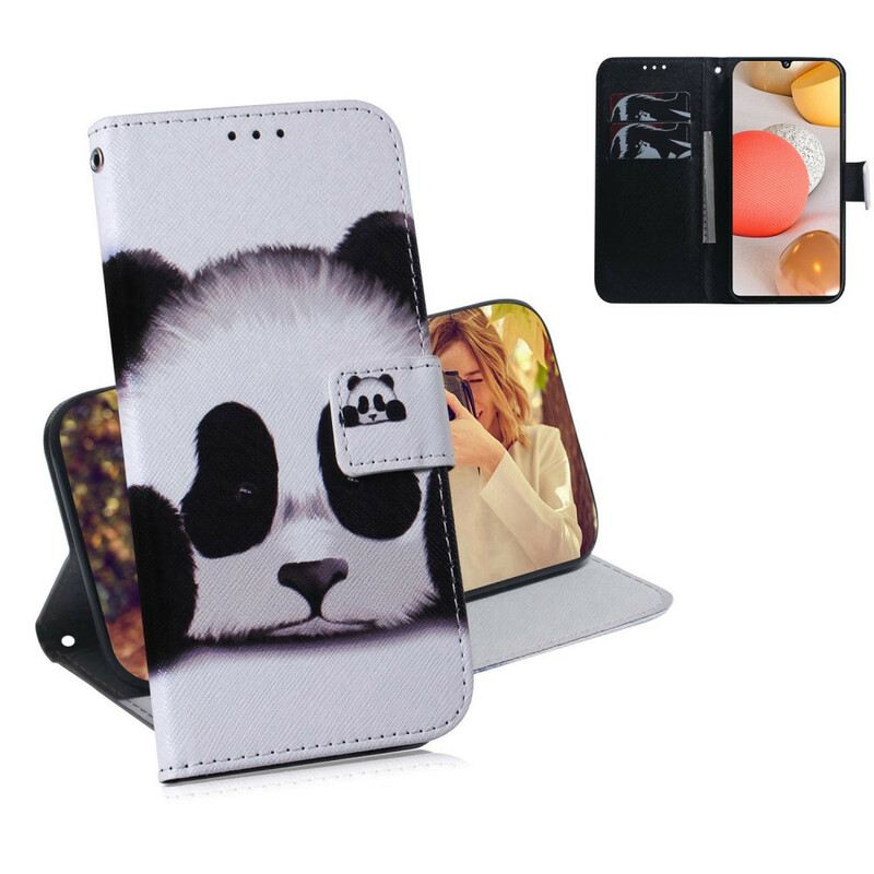 Fliptok / Bőrtok Samsung Galaxy A42 5G Panda Arc