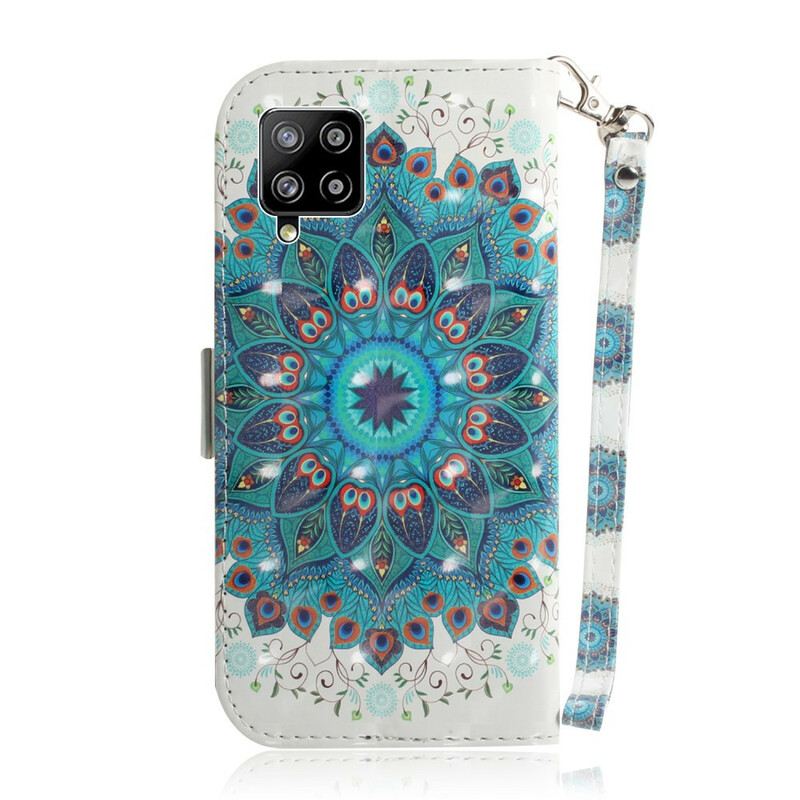 Fliptok / Bőrtok Samsung Galaxy A42 5G szíjjal Mesteri Mandala Szíjjal