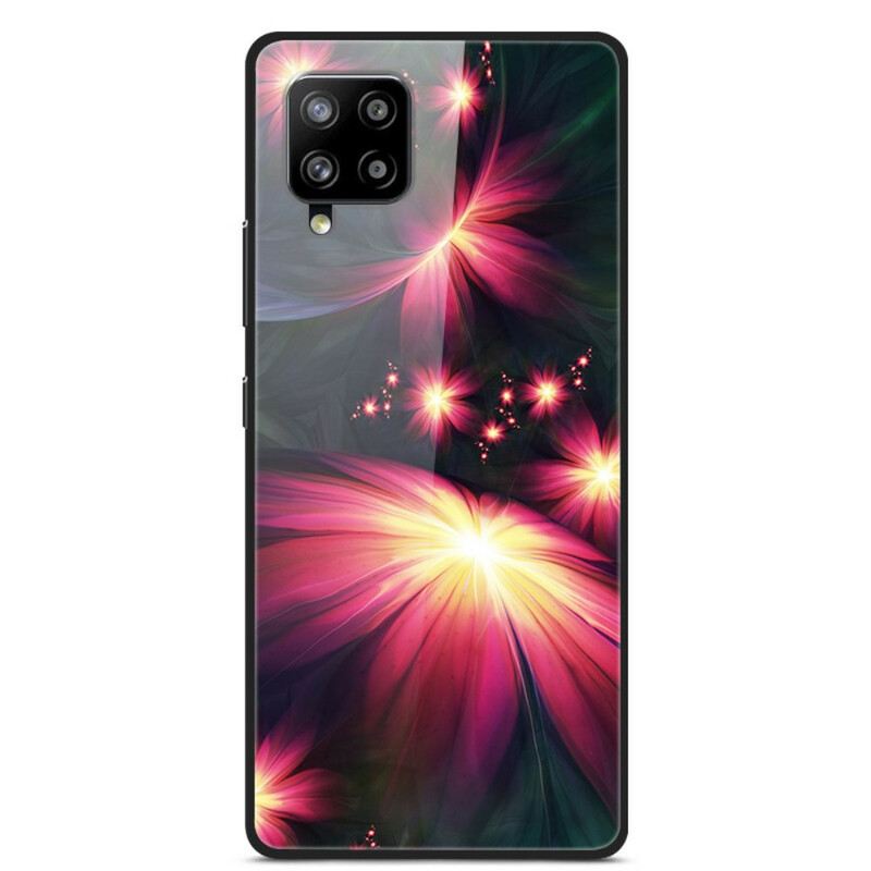 Tok Samsung Galaxy A42 5G Fancy Flowers Edzett Üveg