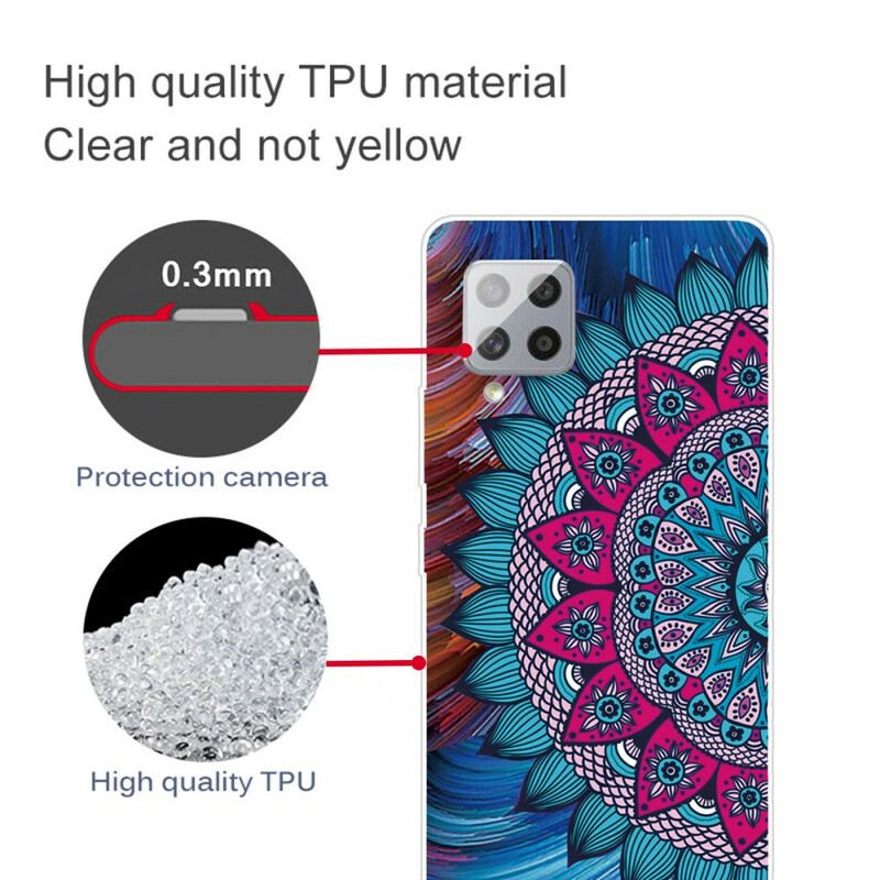 Tok Samsung Galaxy A42 5G Színes Mandala