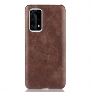 Tok Huawei P40 Pro Plus Litchi Performance Leather Effect