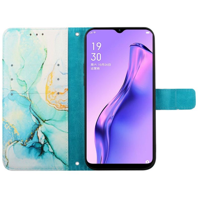 Fliptok Oppo Reno 11 Pro 5g Márvány Minta Szíjjal