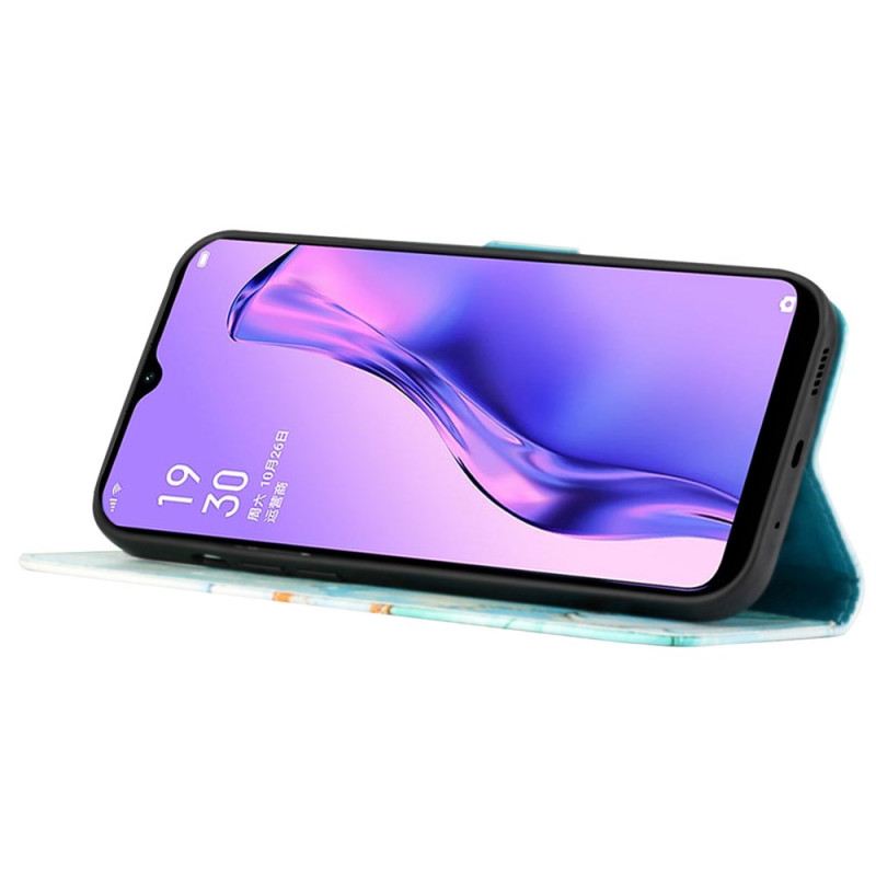 Fliptok Oppo Reno 11 Pro 5g Márvány Minta Szíjjal