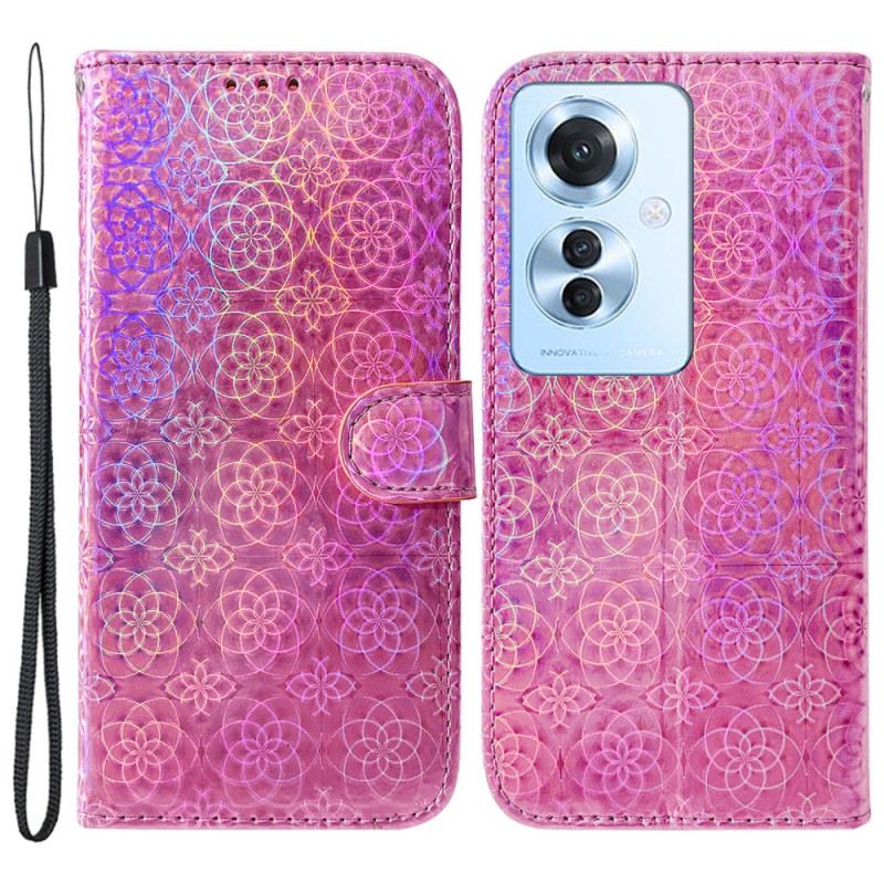 Kinyitható Tokok Oppo Reno 11f 5g Strappy Disco Stílus