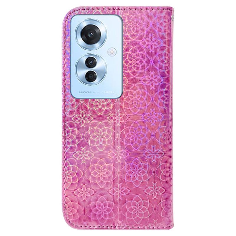 Kinyitható Tokok Oppo Reno 11f 5g Strappy Disco Stílus