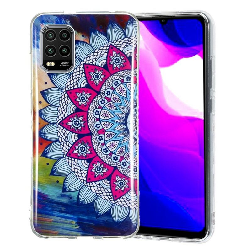 Tok Xiaomi Mi 10 Lite Fluoreszkáló Színes Mandala