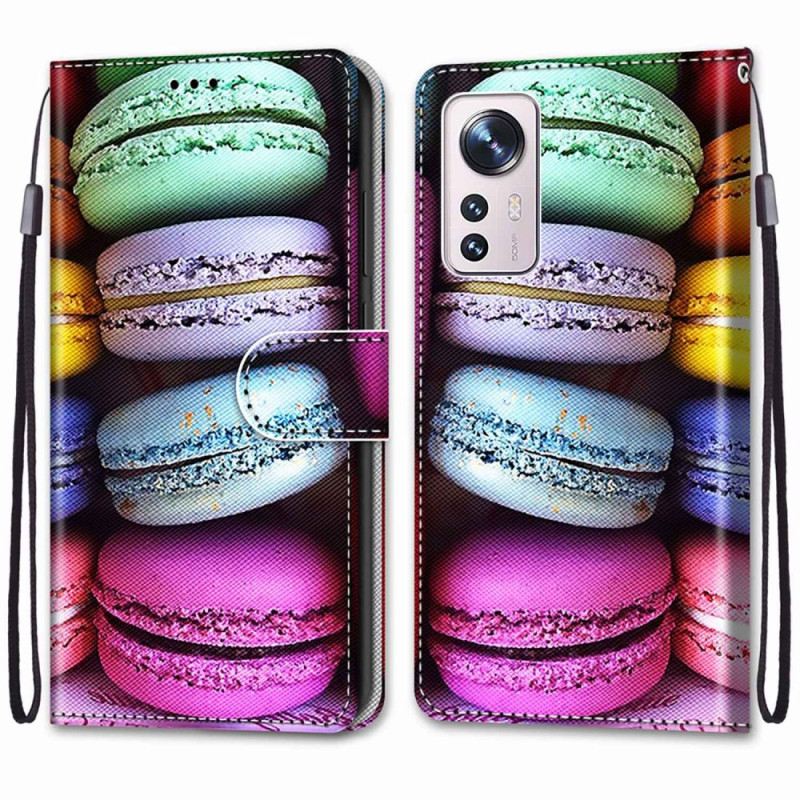 Fliptok / Bőrtok Xiaomi 12 / 12X Macarons