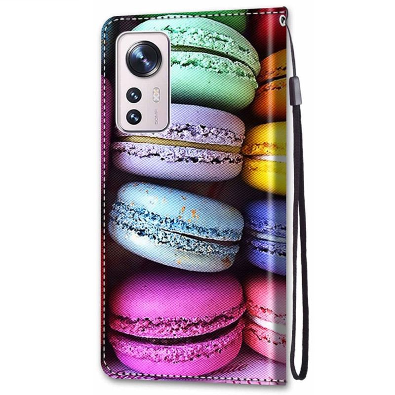 Fliptok / Bőrtok Xiaomi 12 / 12X Macarons