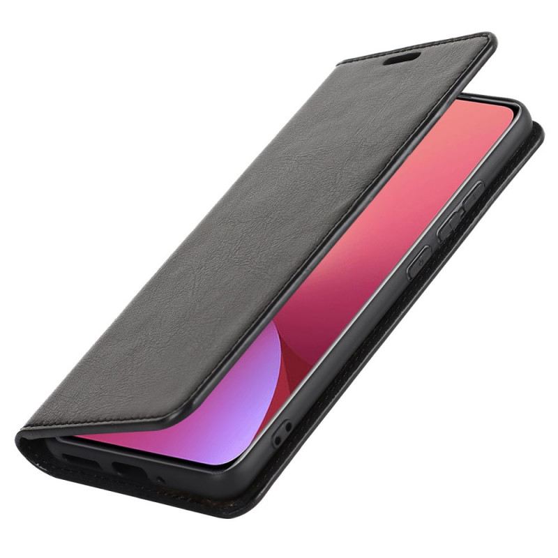 Fliptok Xiaomi 12 / 12X Bőrtok Valódi Bőr