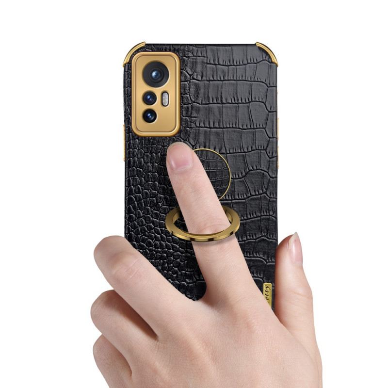 Tok Xiaomi 12 / 12X Crocodile Skin Effect Ring-support