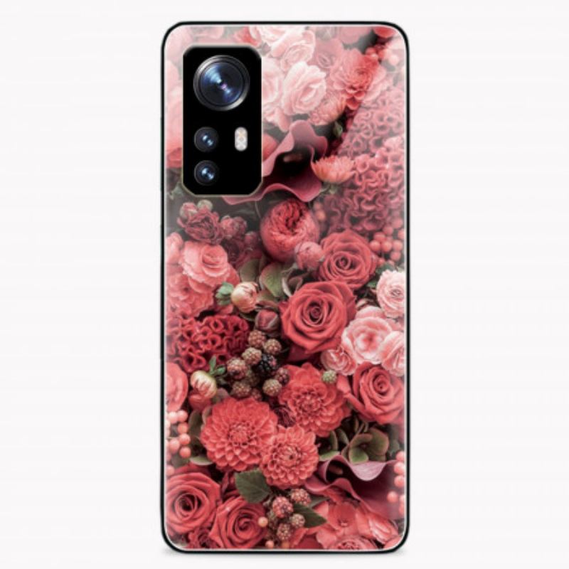 Tok Xiaomi 12 / 12X Rose Flowers Edzett Üveg