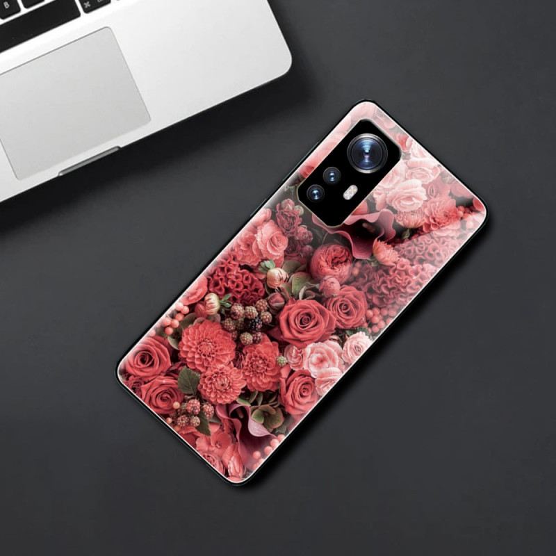 Tok Xiaomi 12 / 12X Rose Flowers Edzett Üveg