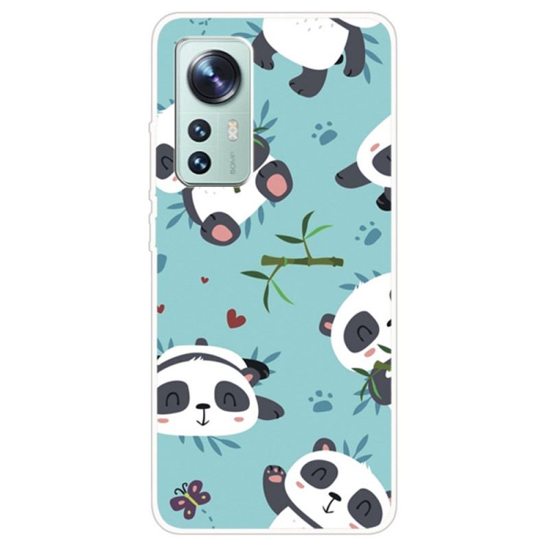 Tok Xiaomi 12 / 12X Szilikon Csokor Panda