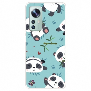 Tok Xiaomi 12 / 12X Szilikon Csokor Panda