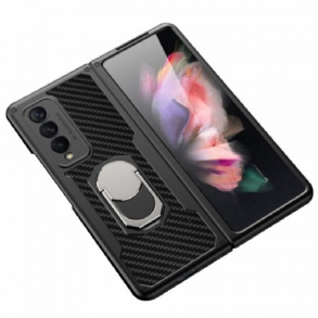 Telefontok Samsung Galaxy Z Fold 3 5G Carbon Fiber Ring-support Gkk