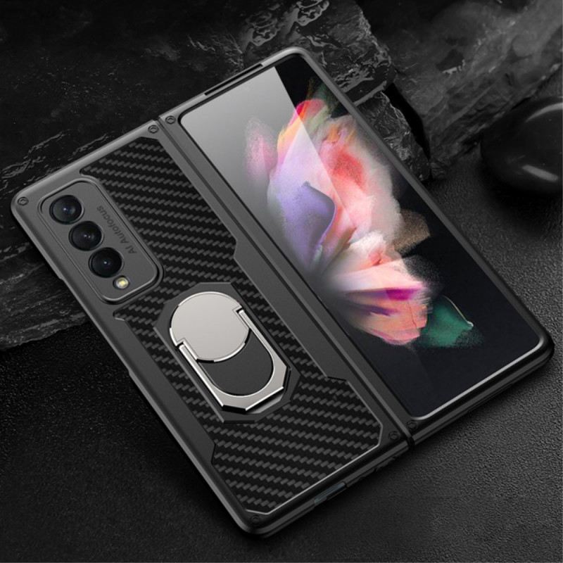 Telefontok Samsung Galaxy Z Fold 3 5G Carbon Fiber Ring-support Gkk