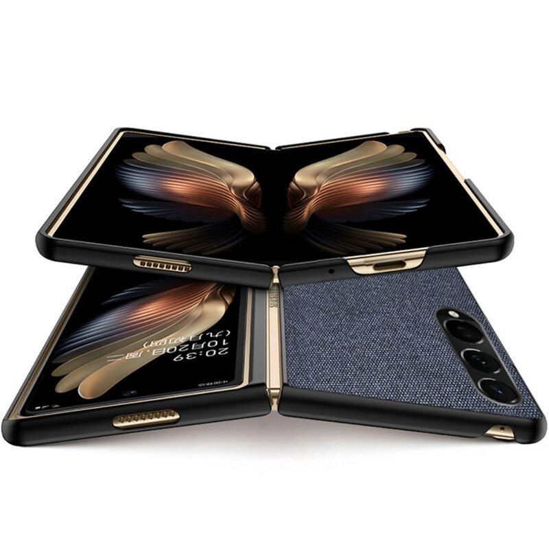 Telefontok Samsung Galaxy Z Fold 3 5G Texturált Bőr Hatás