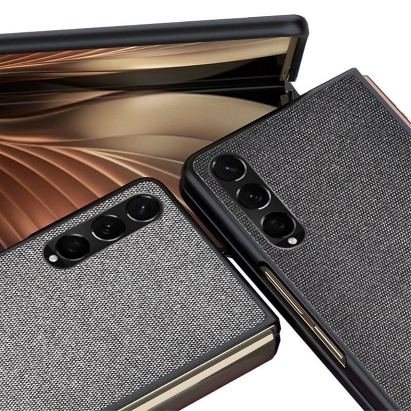 Telefontok Samsung Galaxy Z Fold 3 5G Texturált Bőr Hatás