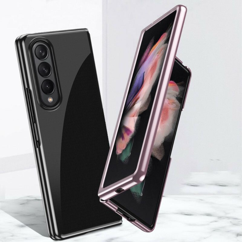 Tok Samsung Galaxy Z Fold 3 5G Átlátszó Fém Stílusú Élek